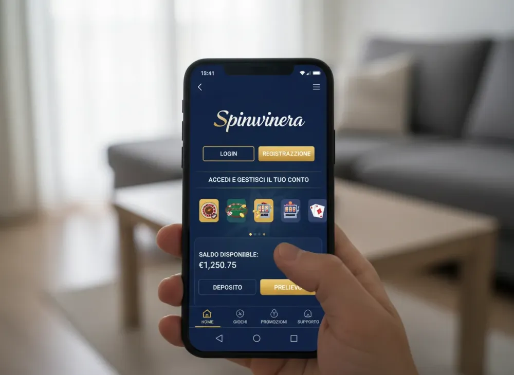 Spinwinera login come accedere e gestire il conto di gioco